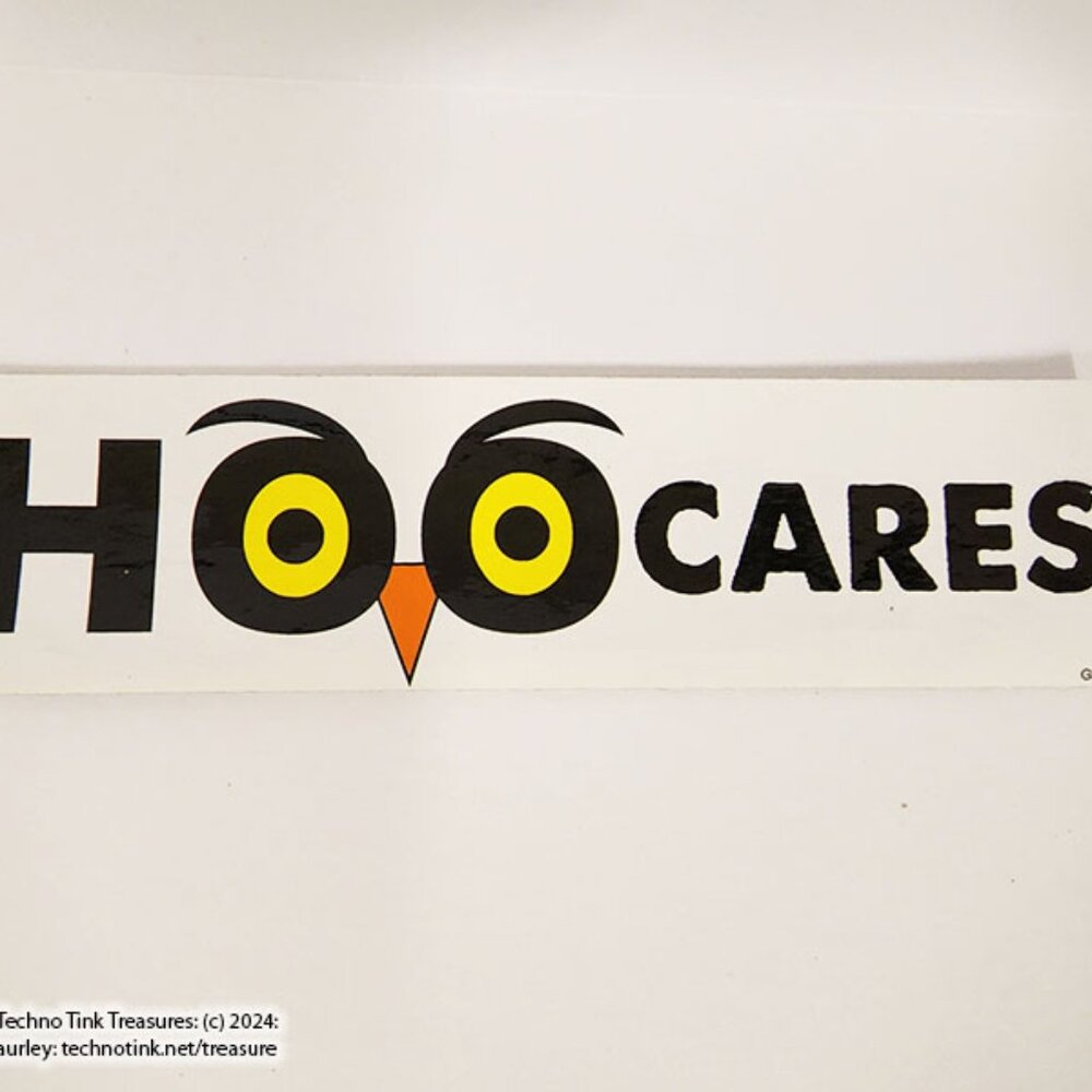 HOO CARES Bumper Sticker